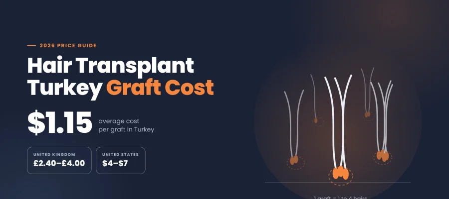 hair transplant turkey graft cost 2026